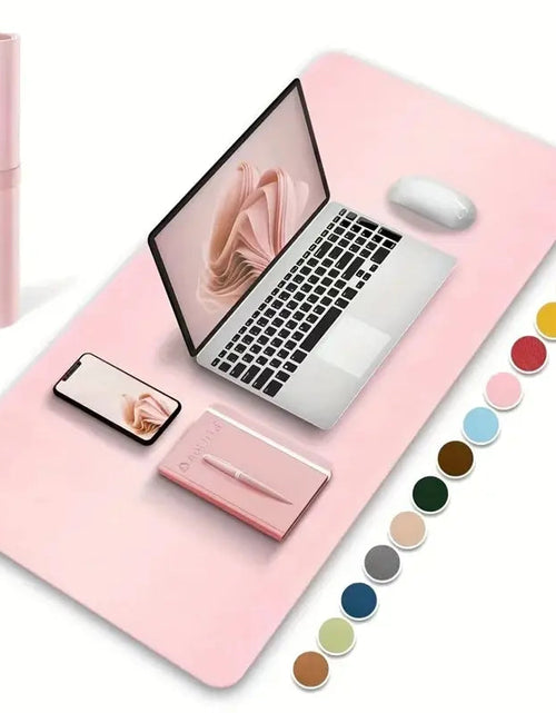 Load image into Gallery viewer, 1 Pcs Large Size 60*30mm Office Desk Protector Mat PU Leather Waterproof Mouse Pad Desktop Keyboard Desk Pad Gaming Mousepad
