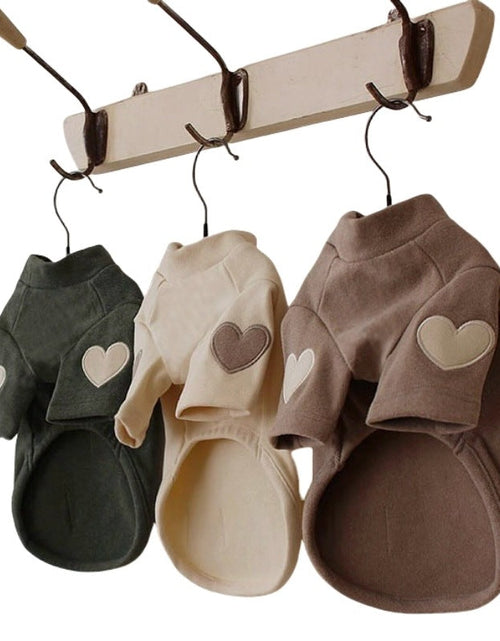 Load image into Gallery viewer, Teddy Bear York Sharberd Velvet Hoodie Pet Love Embroidery Warm Clothes
