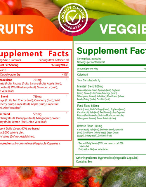 Load image into Gallery viewer, Fruits and Vegetables capsules
