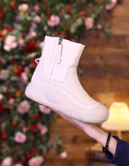 Load image into Gallery viewer, Women’s Plush Snow Boots – Waterproof Side-Zip Winter Boots
