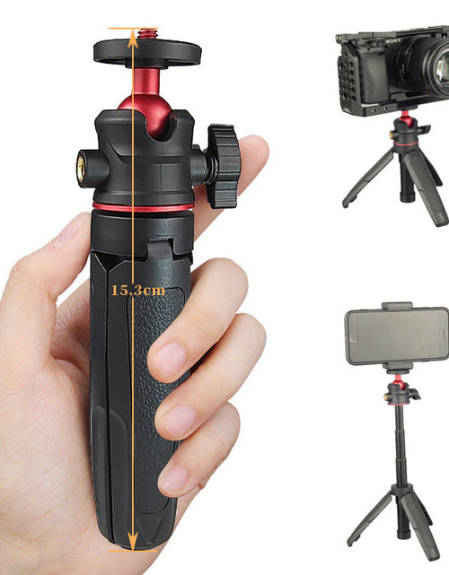 Load image into Gallery viewer, Mini desktop selfie stick tripod handheld photography live vlog camera mobile phone portable telescopic stand
