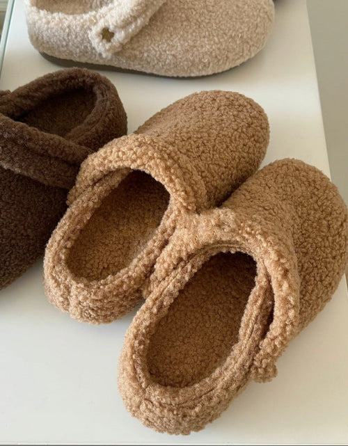 Load image into Gallery viewer, 🩴 Women’s Closed-Toe Fleece-Lined Thickened Two-Way Wear Slippers

