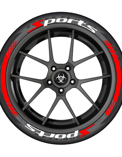 Load image into Gallery viewer, SPORTS series car tire letter sticker DIY sticker personalized modification sticker 3D three-dimensional all-in-ode tire sticker

