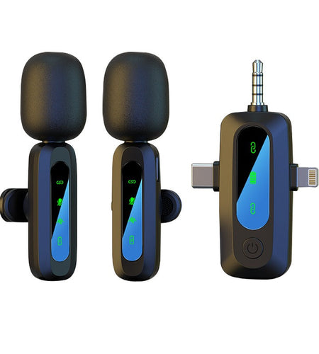 Wireless lavalier microphone J3 three in one interface intelligent sound collection and noise reduction lavalier microphone