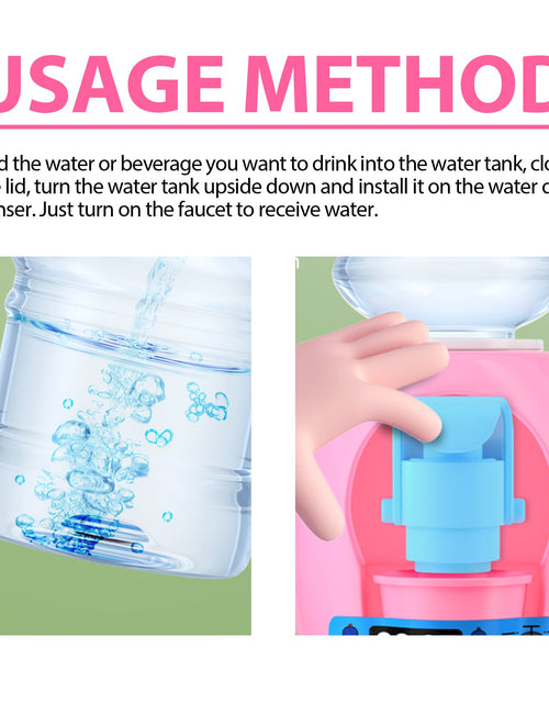 Load image into Gallery viewer, Children's Mini Water Dispenser, Baby Kitchen Toys Mini Fun Every Home Drink Machine Can Water
