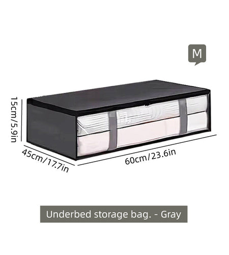 Under-Bed Storage Bag, 75L/40L - Portable Foldable Comforter & Clothing Organizer, Large Capacity Dustproof Box