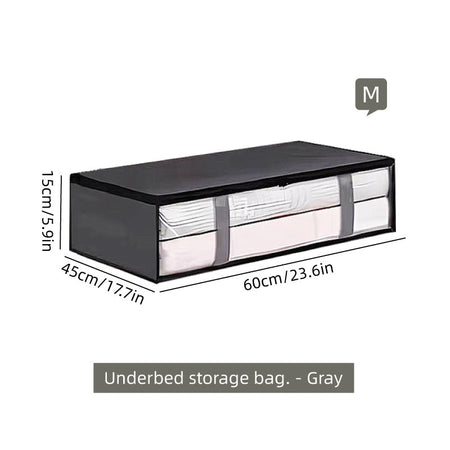 Under-Bed Storage Bag, 75L/40L - Portable Foldable Comforter & Clothing Organizer, Large Capacity Dustproof Box
