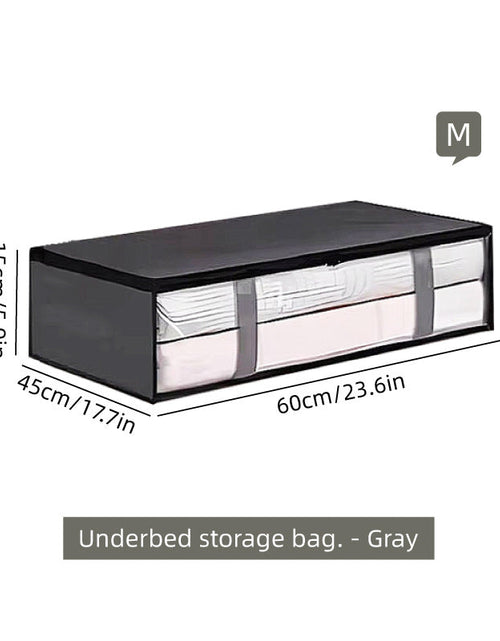 Load image into Gallery viewer, Under-Bed Storage Bag, 75L/40L - Portable Foldable Comforter &amp; Clothing Organizer, Large Capacity Dustproof Box
