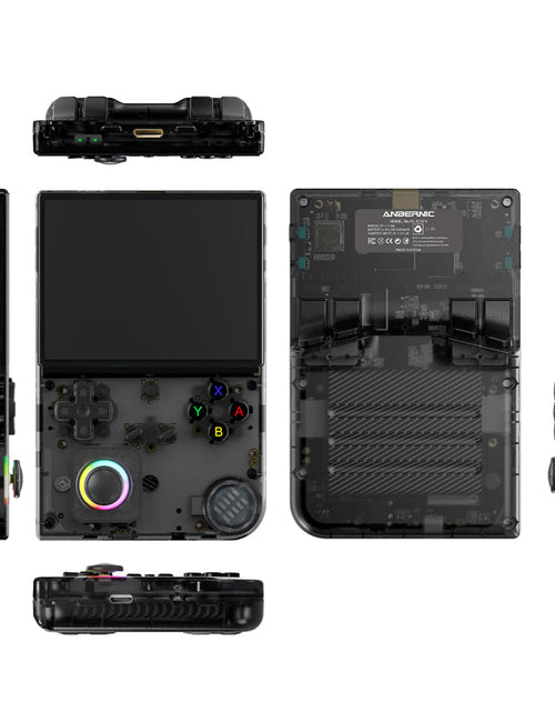Load image into Gallery viewer, ANBERNIC's new RG40XXV vertical version retro portable handheld game console with lighting effect connected to power regard
