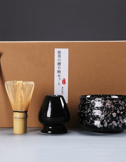 Load image into Gallery viewer, Tea Brush Matcha Brush Hyakumonari Tea Brush Stand Combination Song Dynasty Tea Ordering and Tea Playing Tools Set Japanese Gift Box
