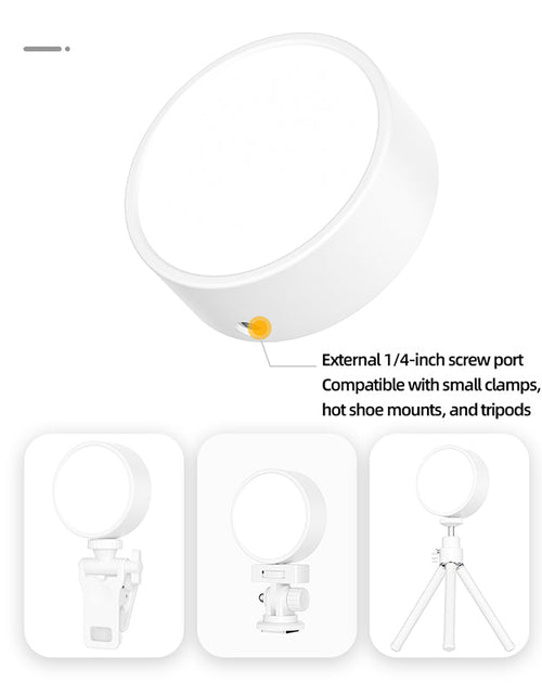 Load image into Gallery viewer, Mini fill light, mobile tofu selfie light, video conference live light, magnetic pocket light
