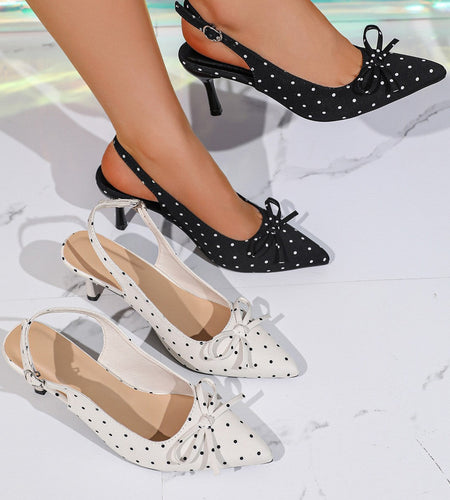 Women's Korean-Style Pointed-Toe Stiletto Backless Sandals