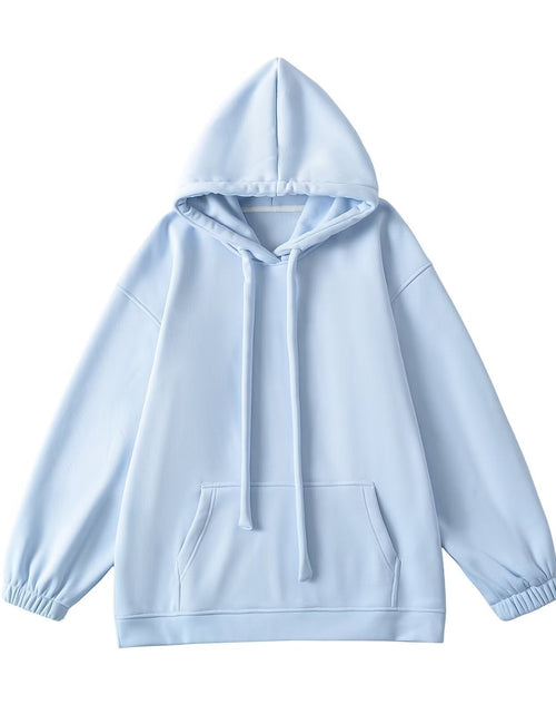 Load image into Gallery viewer, Loose drawstring hooded sweatshirt
