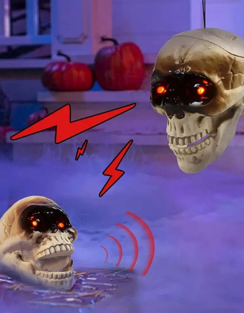Load image into Gallery viewer, Spooky Skull Heads Halloween Decor Skull Heads With Motion Sensor Halloween Decorations Scary Sound Spooky Decoration
