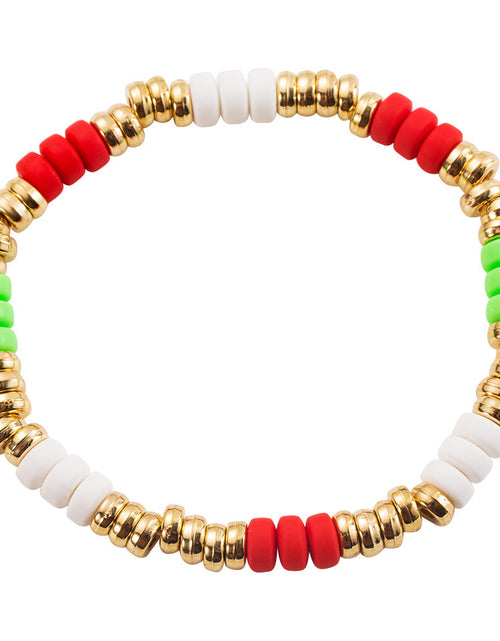Load image into Gallery viewer, Christmas Bracelet Set Alloy Elk Bell Accessories Fashionable and Colorful Soft Ceramic Bracelet for Women
