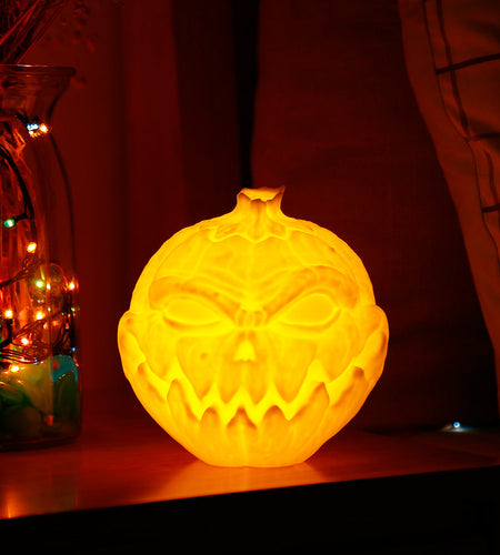 3D Printing Devil Pumpkin Face Light Pat Night Lamp For Halloween