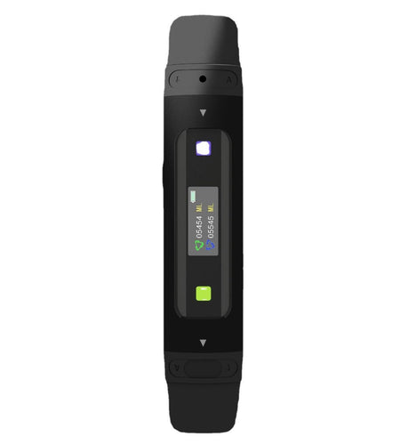 Abdominal breathing trainer lung capacity data detector