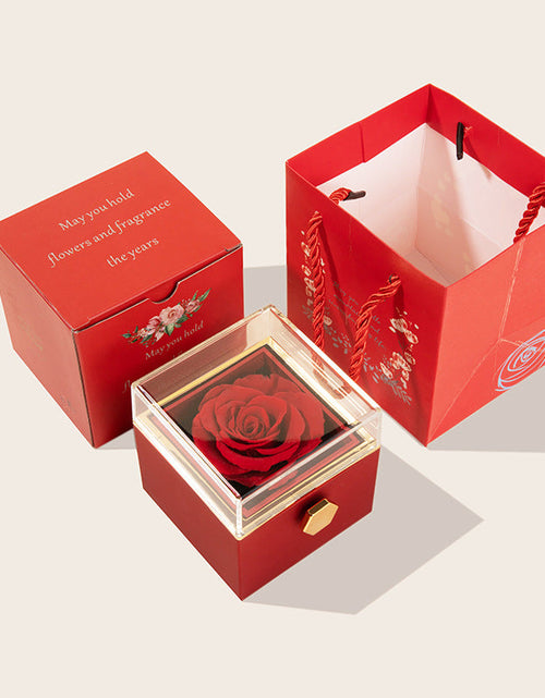 Load image into Gallery viewer, 360° Flip Rose Gift Box Necklace Ring Gift Box For Women Girlfriend 2024 Hot Best Valentine Mother Day Birthday Gift Decoration
