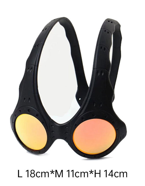 Load image into Gallery viewer, Unisex Over - The - Top Sunglasses. Ideal for outdoor cycling and sports. Fashionable retro - style metal - framed glasses.
