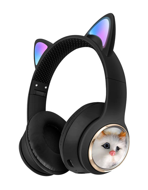 Load image into Gallery viewer, AKZ-09 Earphones Space Cabin Cartoon Simulation Cat Bluetooth Headwear Large Battery Earphones Foldable

