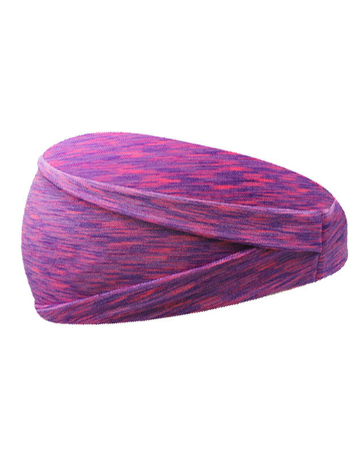 Load image into Gallery viewer, Widening exercise headband for sweat absorption, running, men's and women's fitness yoga, colorful, breathable, elastic, anti sweat headband
