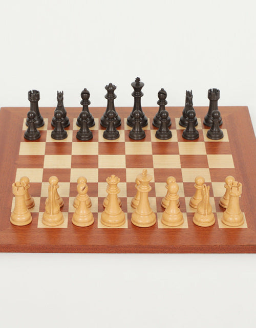 Load image into Gallery viewer, International Chess Heavy Woodgrain Chess Wooden Chess Board Western Chess Adult Luxury Set Chess
