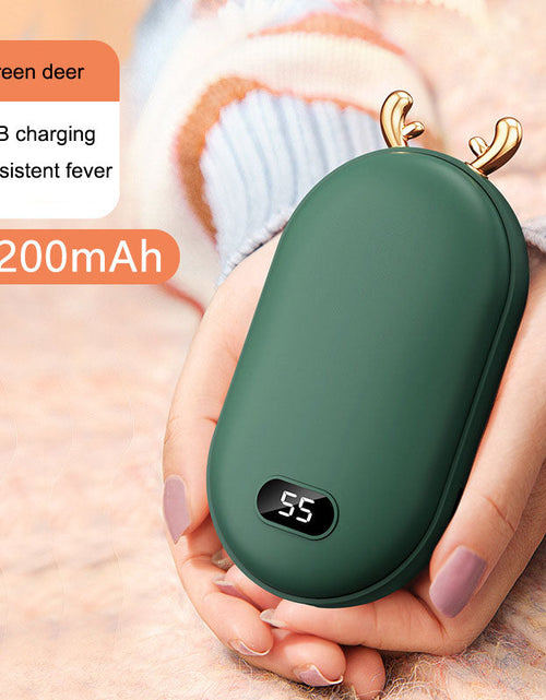 Load image into Gallery viewer, Mini Space Number Display Warm Hand Treasure 2-in-1 Warm Hand Treasure Charging
