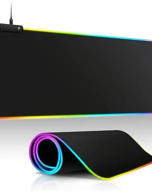 Load image into Gallery viewer, 1Pc Fashion Large Gaming Office Work Mouse Pad Light Modes Touch Control Extended Soft Computer Keyboard Mat NonSlip Rubber Base
