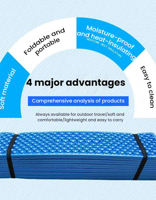 Load image into Gallery viewer, Thicken Egg Mattress. Foldable Camping Pad with Aluminum Membrane for Moisture-Proof. IXPE Foam Pad
