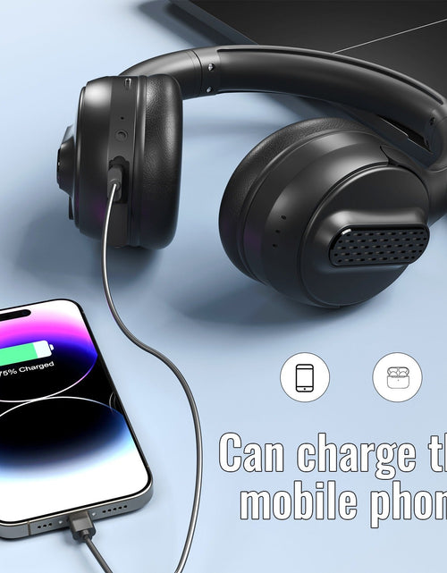 Load image into Gallery viewer, Head mounted Bluetooth earphones with portable power bank wireless earphones Type-C interface foldable card insertion
