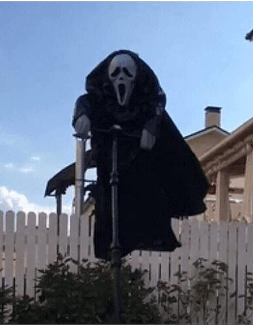 Load image into Gallery viewer, Creative Garden Ghostface Scarecrow Yard Hanging Scaring Scream Halloween Ghostface Scarecrow Decoration Repeller Bird
