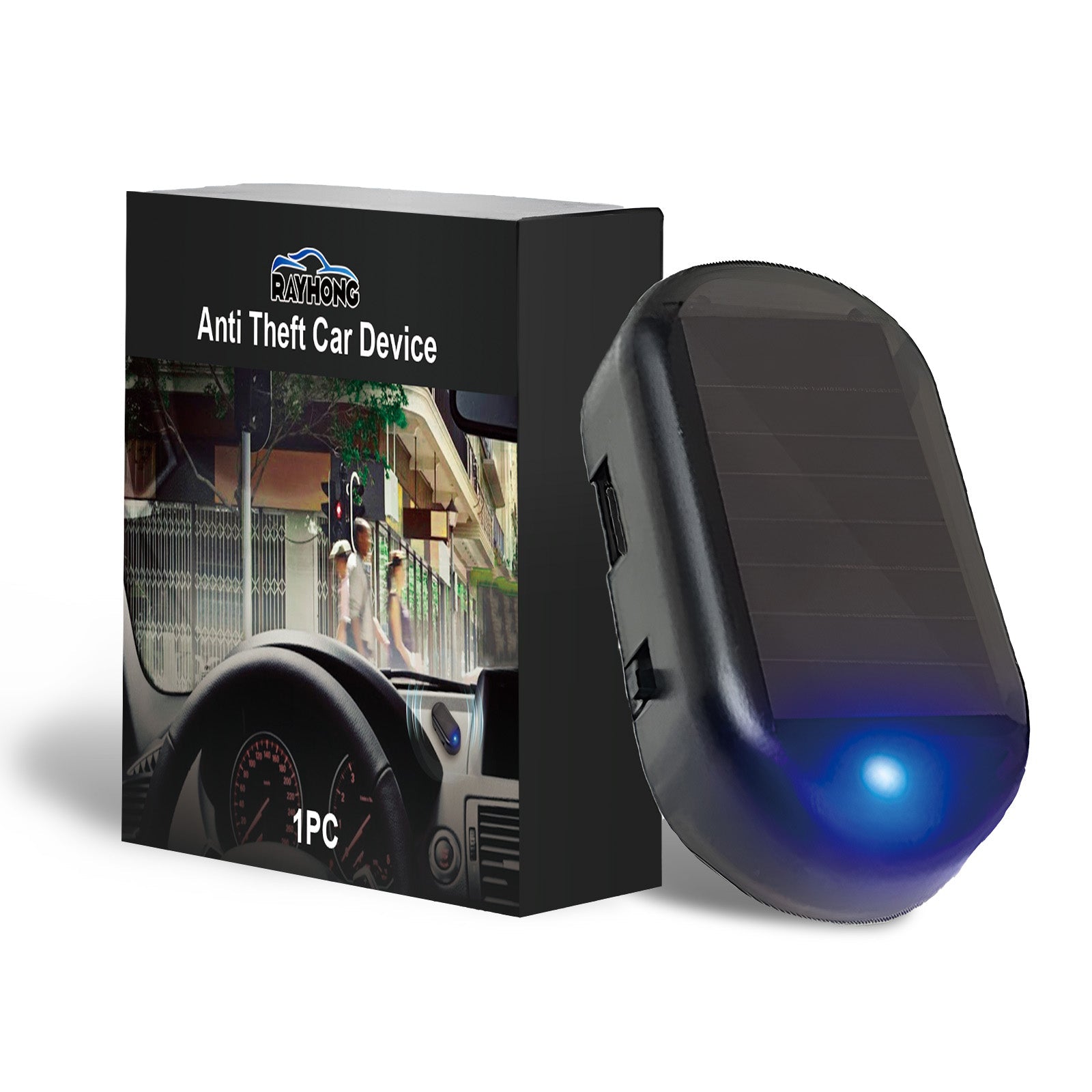 Anti Theft Car Device, Led Car Wiring Refit Explosion-Flashing Induction Anti-Theft Alarm Light