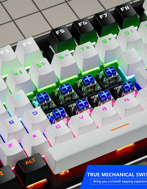 Load image into Gallery viewer, K880 wired mechanical keyboard customized hot swappable office computer 104 key e-sports game
