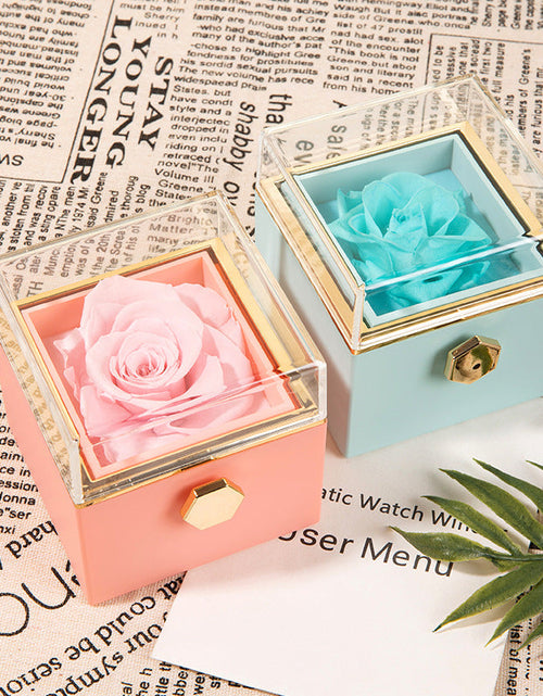 Load image into Gallery viewer, 360° Flip Rose Gift Box Necklace Ring Gift Box For Women Girlfriend 2024 Hot Best Valentine Mother Day Birthday Gift Decoration
