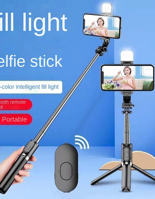 Load image into Gallery viewer, Wholesale Bluetooth Selfie Stick with Fill Light Extended Universal Phone Live Streaming Tripod
