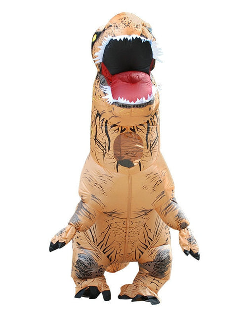 Load image into Gallery viewer, Unique Adult T-REX Inflatable Costume Christmas Cosplay Dinosaur Animal Jumpsuit Halloween Costume for Women Men
