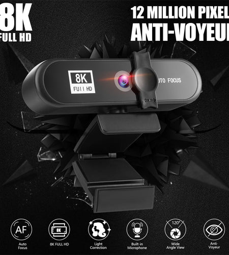 4k Beauty Auto Focus 1080p Computer Camera 8K Network USB Live Webcam 2K Drive Free