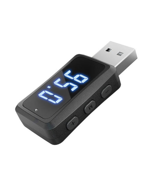 Load image into Gallery viewer, Car mounted Bluetooth 5.3 receiver FM transmitter audio adapter wireless Bluetooth receiver LED
