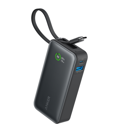 Anker Nano Power Bank (30W, Built-In USB-C Cable)