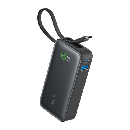 Anker Nano Power Bank (30W, Built-In USB-C Cable)