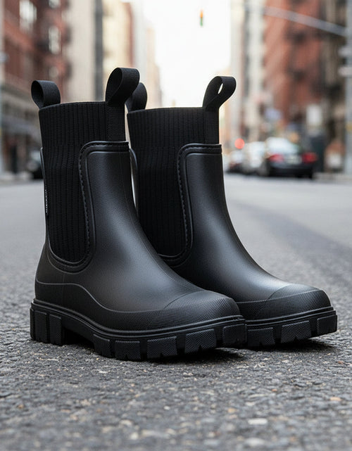 Load image into Gallery viewer, Women’s Waterproof Height-Increasing Rain Boots
