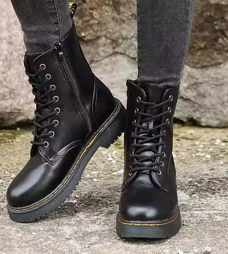 Women’s Martin Short Boots – Classic Lace-Up Ankle Boots
