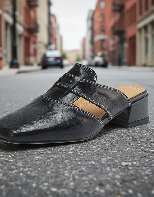 Load image into Gallery viewer, Retro Closed Toe Half Slippers
