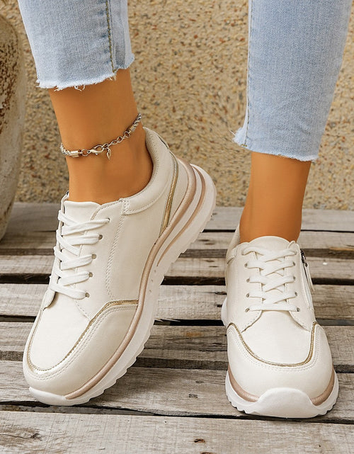 Load image into Gallery viewer, Chunky Heel Side-Zip High-Top Sneaker Boots – 3 Colors EU 36–43
