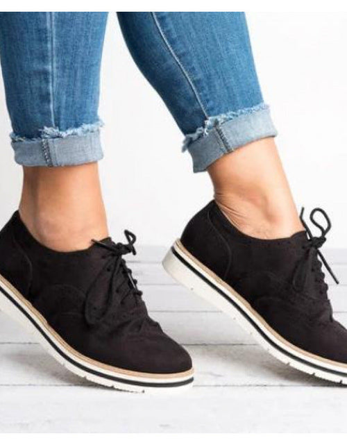 Load image into Gallery viewer, Women’s Retro British-Style Casual Shoes – Chic Everyday Sneakers
