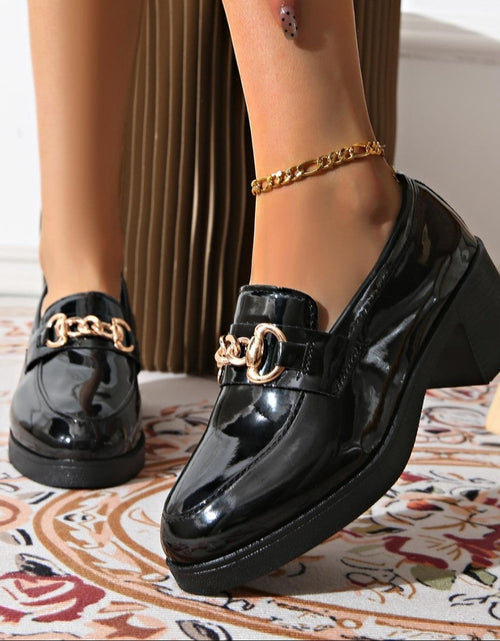 Load image into Gallery viewer, Women's Bowtie Round Toe Low Heel Pumps – Wide Size PU Casual Shoes
