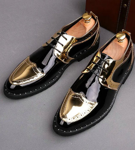 Summer Casual Pointed Leather Shoes for Men