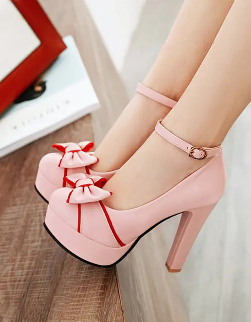Load image into Gallery viewer, New Women's Waterproof Chunky Heels with Strap
