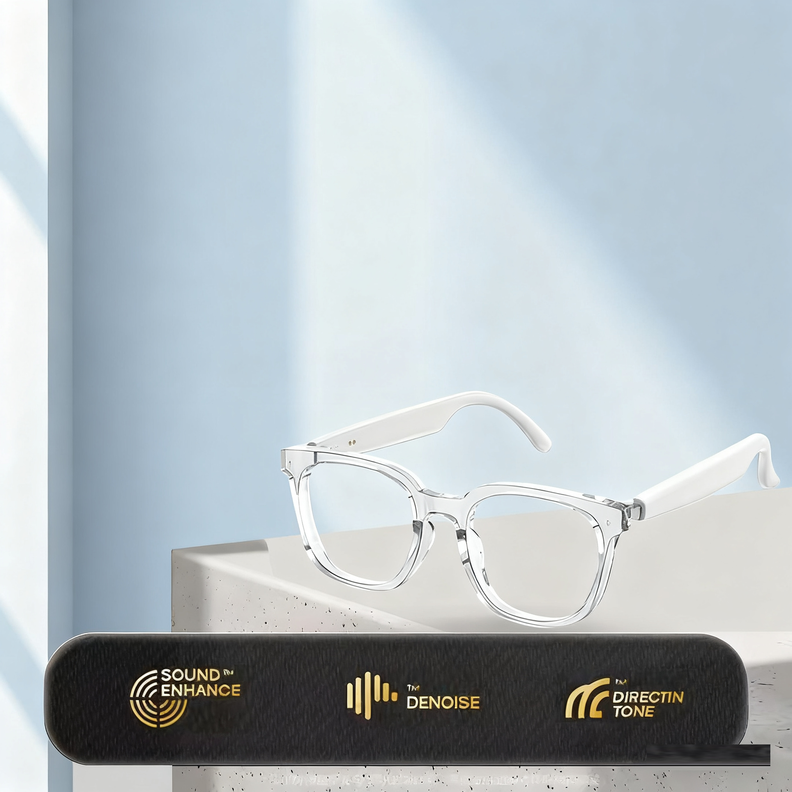 HY-C8 AI Intelligent Translation Wireless Bluetooth Glasses Earphones 75 Language Conference Simultaneous Interpretation