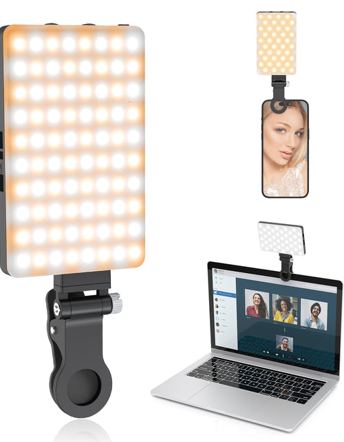 Load image into Gallery viewer, Portable Fill Light Dimmable Rechargeable Phone Light with Clip Super Bright Led Selfie Light Flicker-free for Makeup for Video
